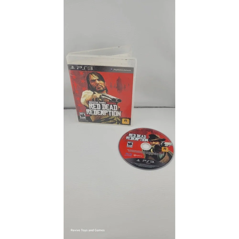 Red Dead Redemption (Sony PlayStation 3,PS3, 2010) Game and Case Tested Working